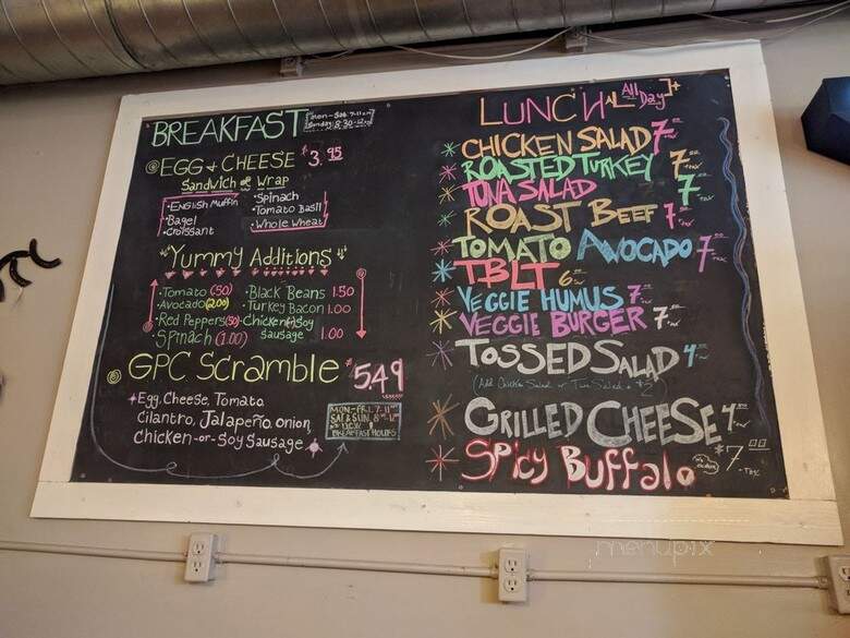 Grant Park Coffeehouse - Atlanta, GA menu_pic