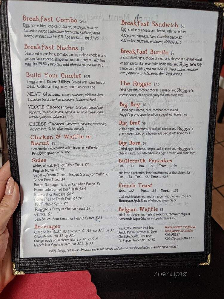 Cafe Capriccioso - Harwich, MA menu_pic