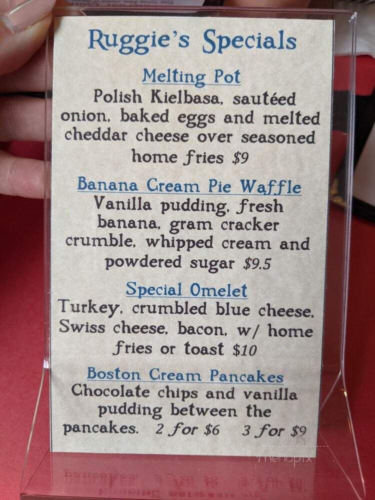 Cafe Capriccioso - Harwich, MA menu_pic