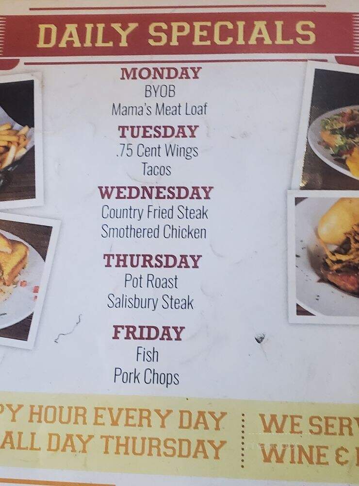Lillian's Sports Bar - Jacksonville, FL menu_pic
