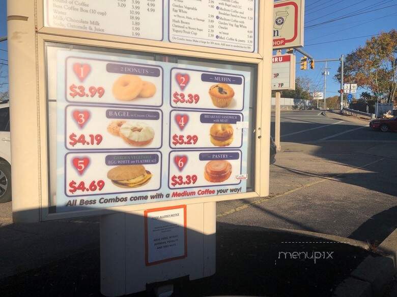 Bess Eaton Donuts - Westerly, RI menu_pic