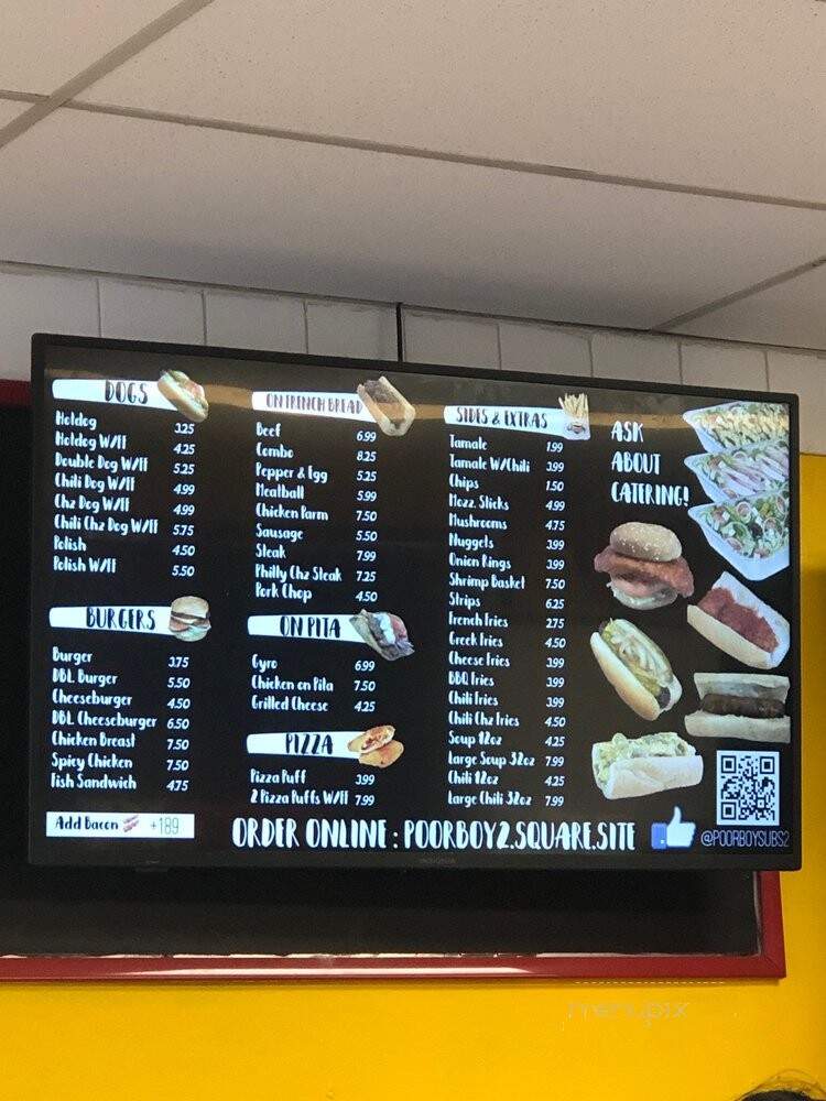Poor Boy 2 - Wheaton, IL menu_pic