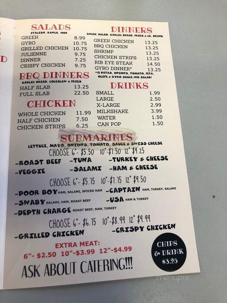 Poor Boy 2 - Wheaton, IL menu_pic