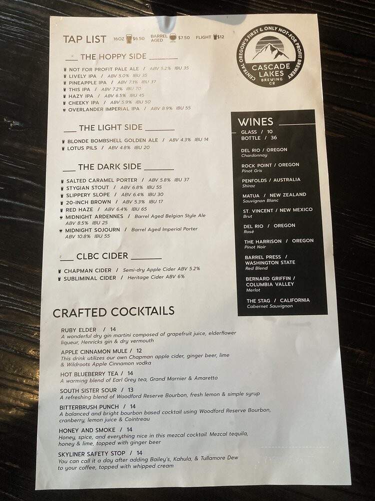 Cascade Lakes Brewing Company - Bend, OR