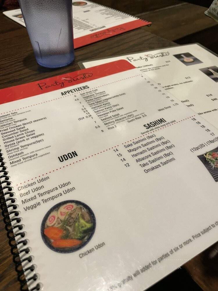 Party Sushi - Berkeley, CA menu_pic