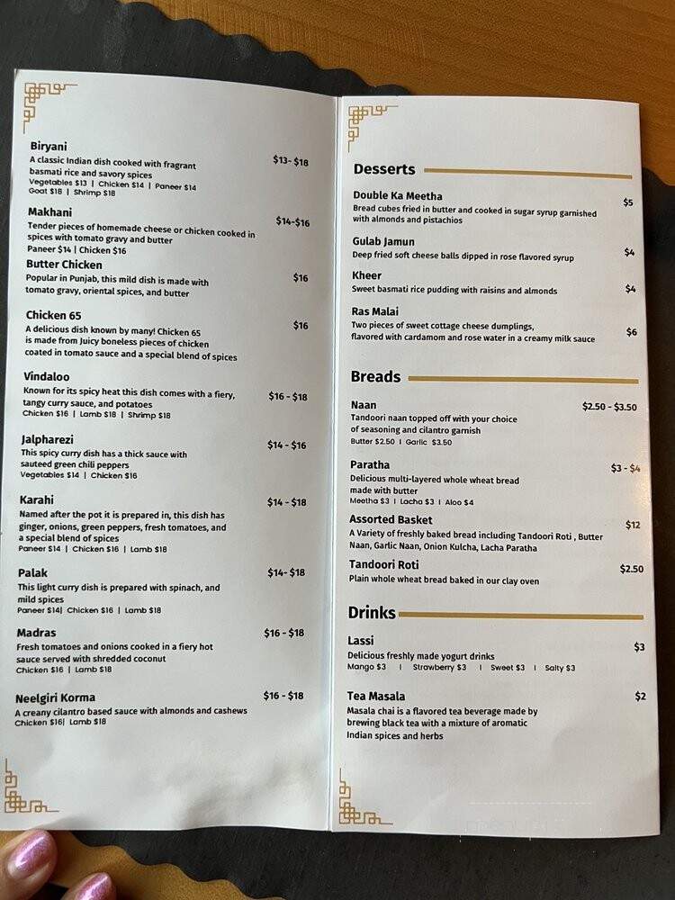 Indian Delight - Cleveland, OH menu_pic