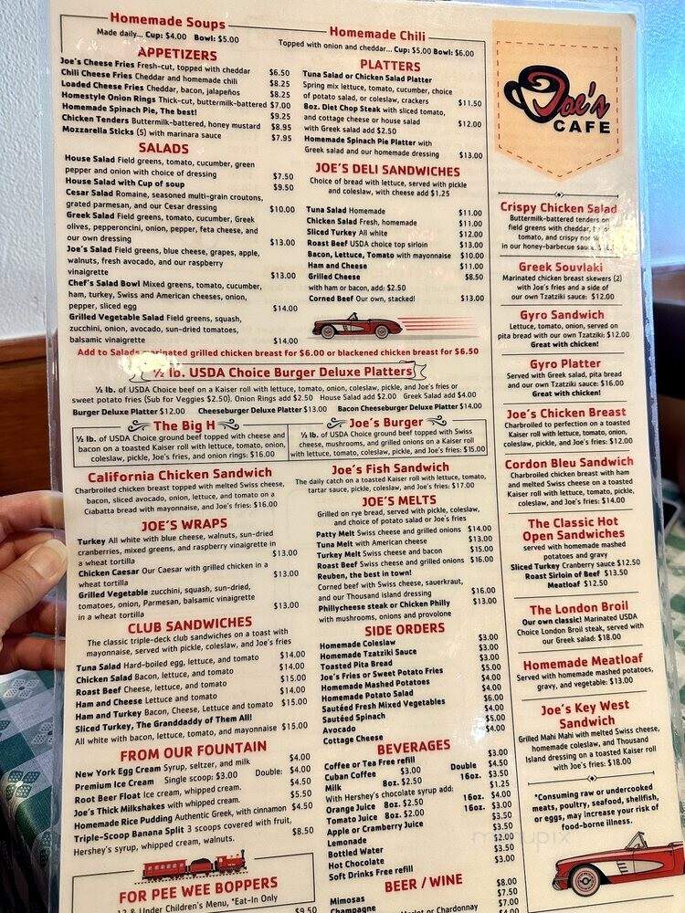 Joe's Cafe - Fort Lauderdale, FL menu_pic