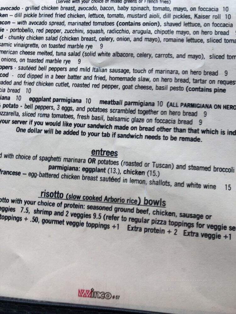 Il Bacio - Atlanta, GA menu_pic