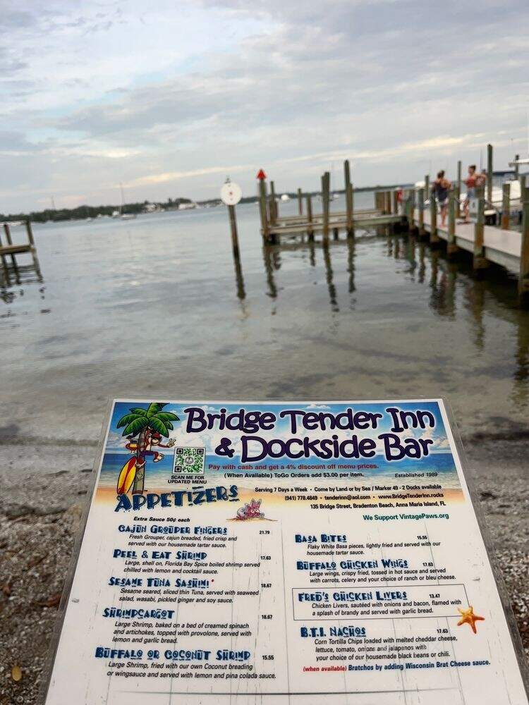 Bridge Tender Inn - Bradenton Beach, FL menu_pic