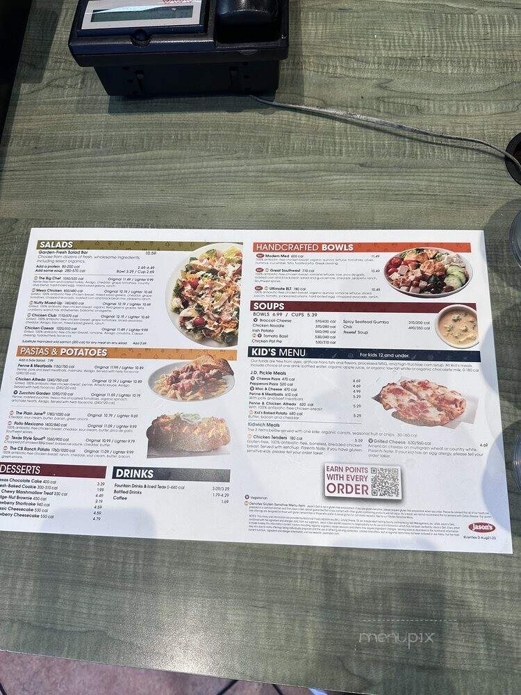 Jason's Deli - Nashville, TN menu_pic