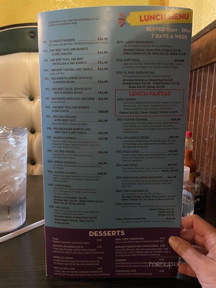 El Paso Mexican Grill - Brooklyn, NY menu_pic