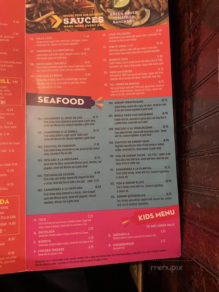 El Paso Mexican Grill - Brooklyn, NY menu_pic
