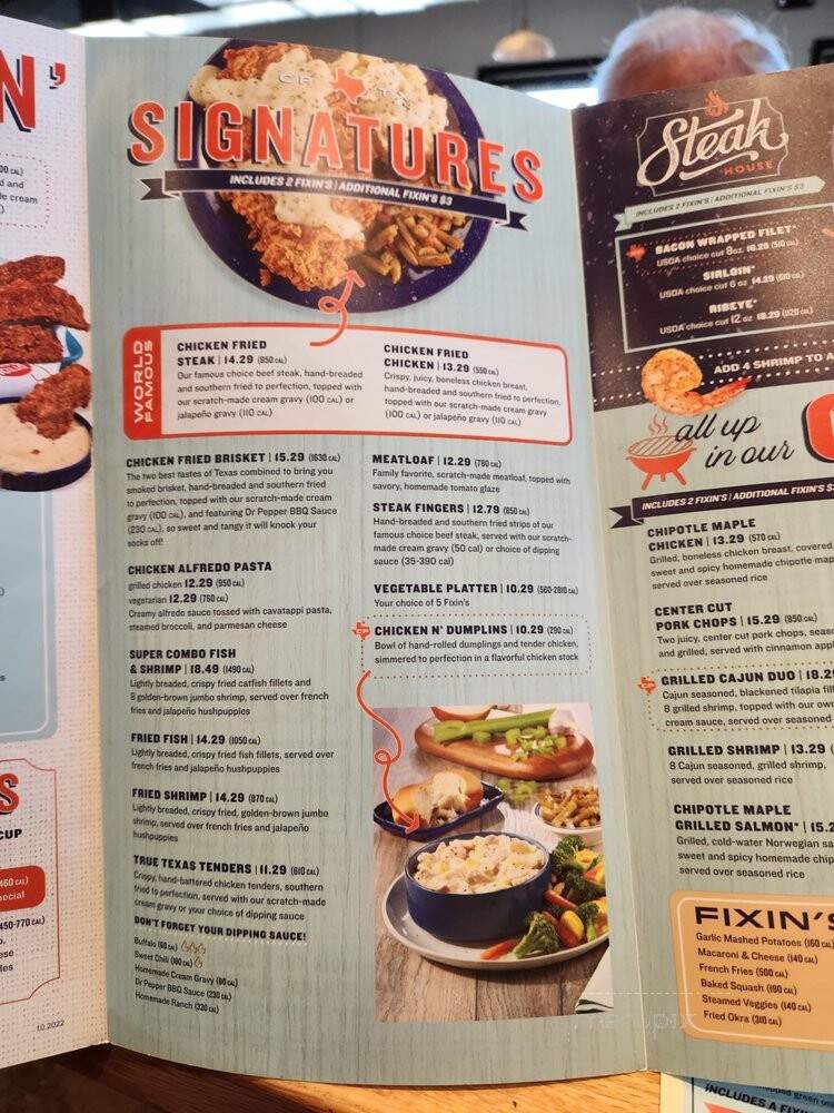 Cotton Patch Cafe - Bryan, TX menu_pic