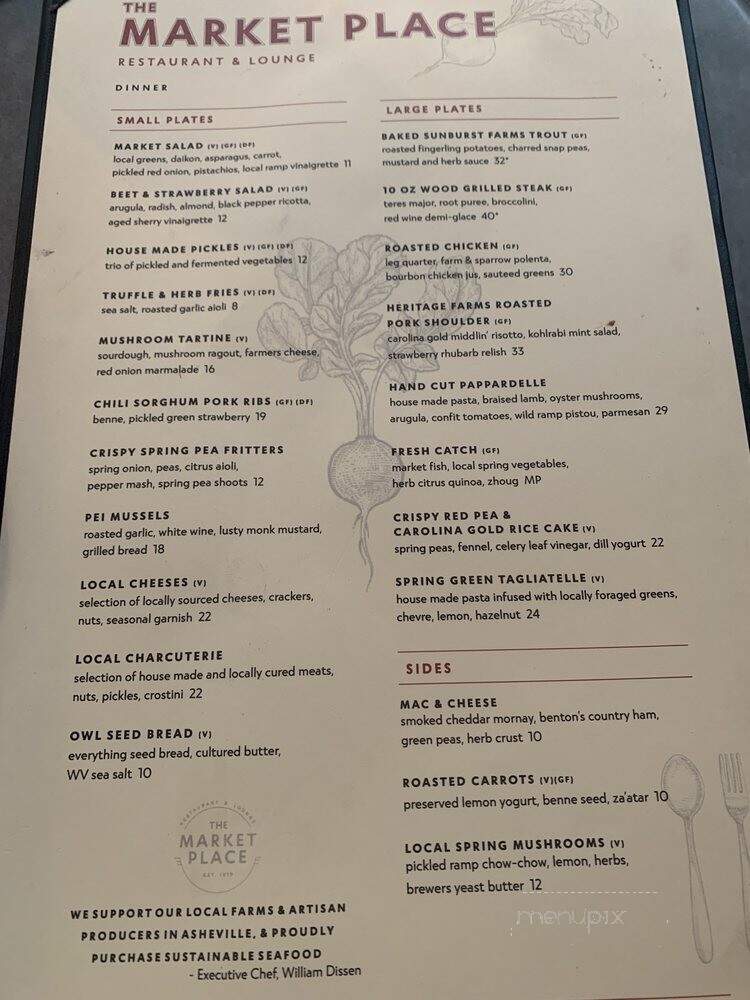 Market Place - Asheville, NC menu_pic