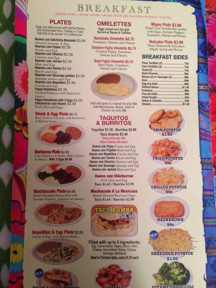 El Sol de Mexico - Corpus Christi, TX menu_pic