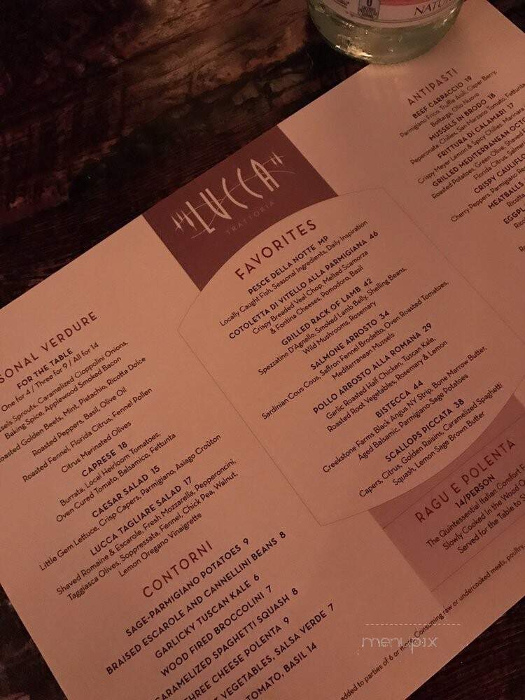 Lucca - Boca Raton, FL menu_pic