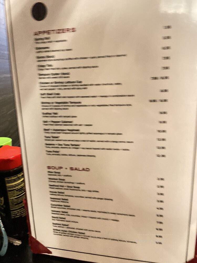 Room 112 - Charlotte, NC menu_pic
