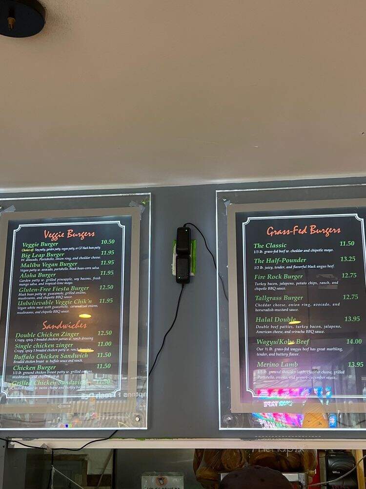 Tall Grass Burger - New York, NY menu_pic