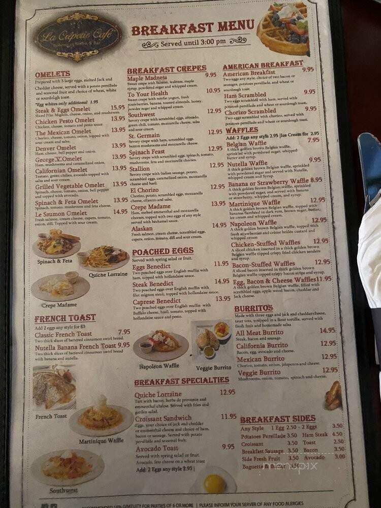 La Creperie Cafe - Long Beach, CA menu_pic