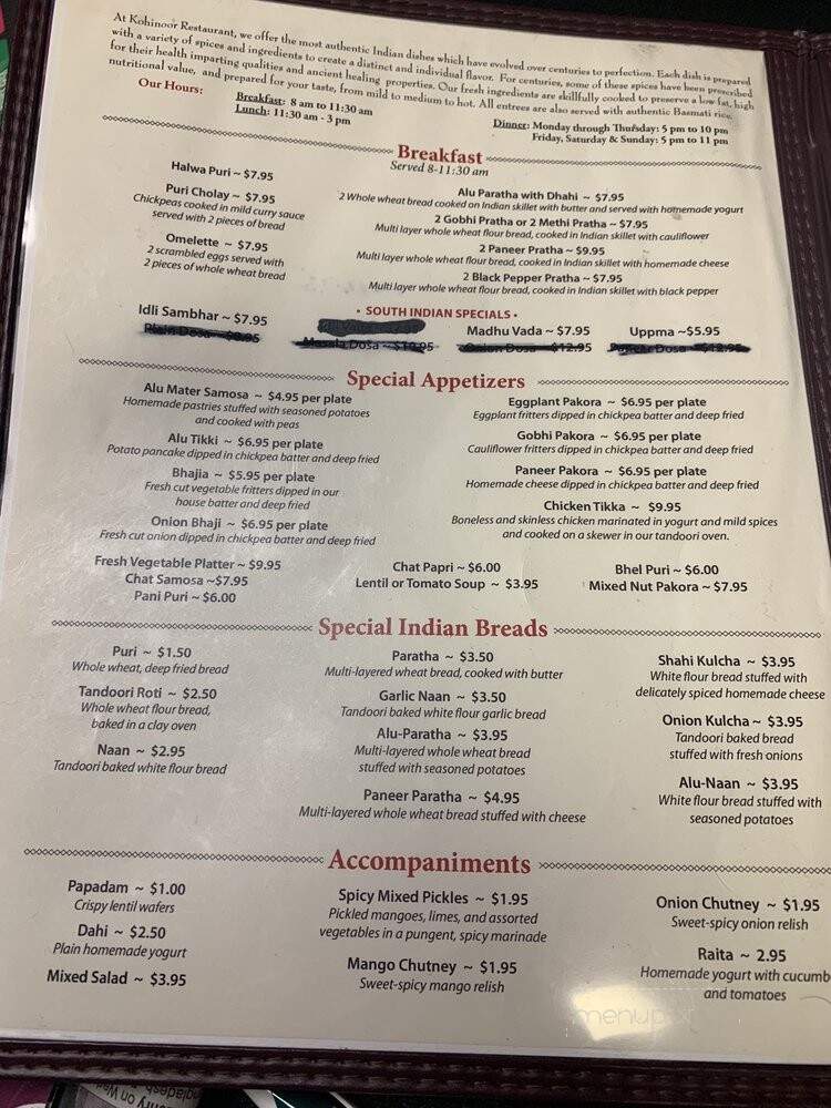 Kohinoor Restaurant - Niagara Falls, NY