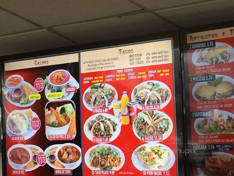 Taqueria El Rinconsito - Burien, WA menu_pic