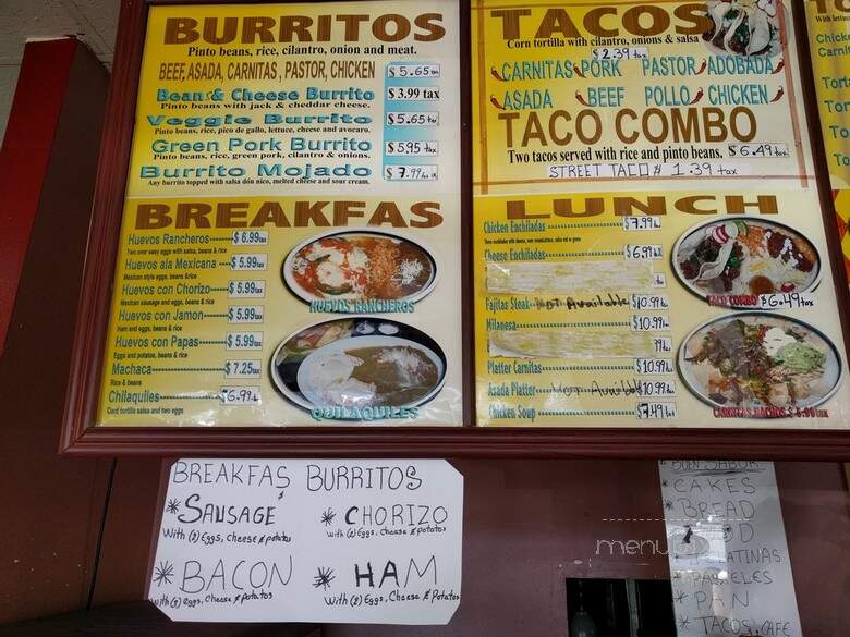 El Buen Sabor - Long Beach, CA menu_pic
