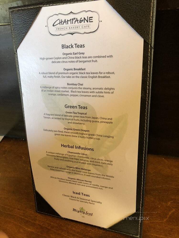 Champagne French Bakery - Encinitas, CA menu_pic