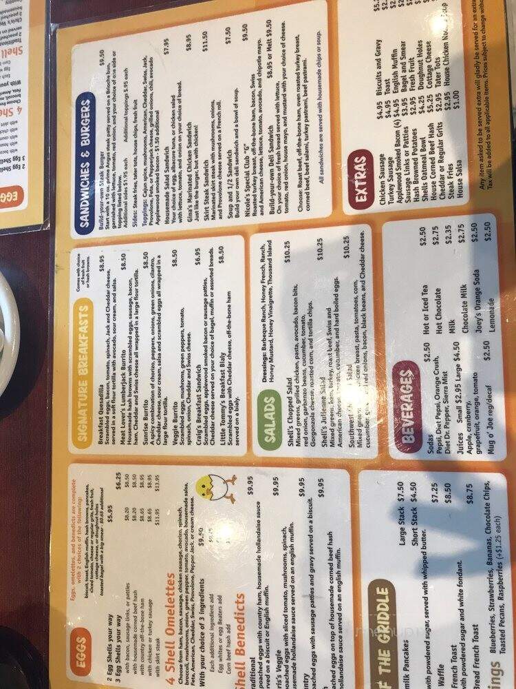 Egg Shells - Lake Zurich, IL menu_pic
