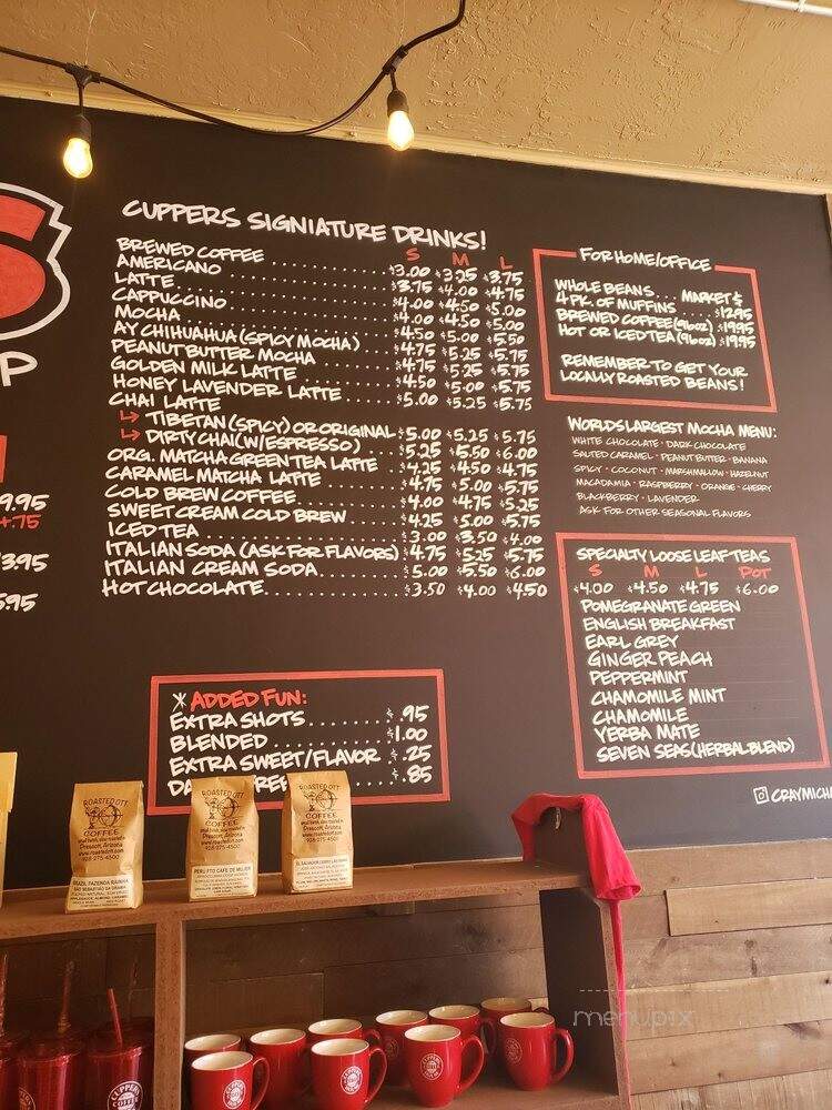 Cuppers Coffeehouse - Prescott, AZ menu_pic