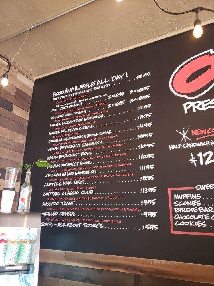 Cuppers Coffeehouse - Prescott, AZ menu_pic