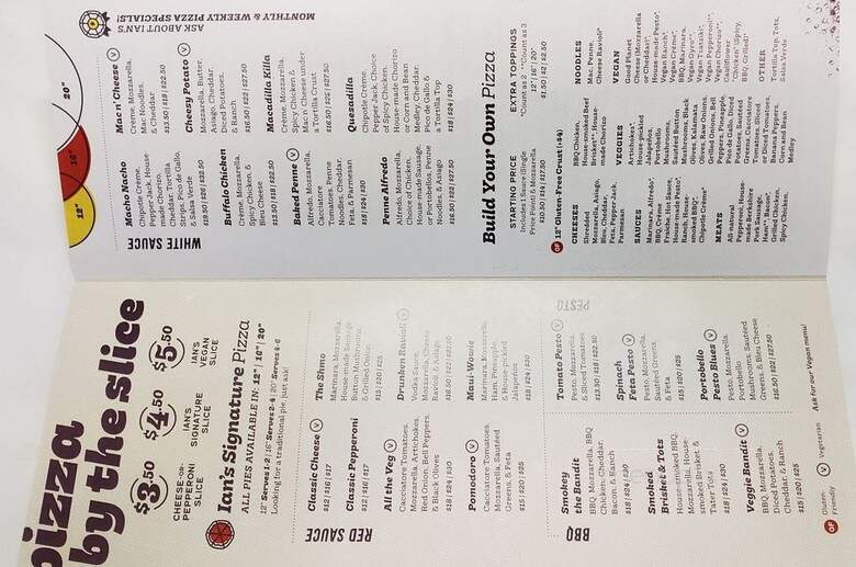Ian's Pizza Milwaukee - Milwaukee, WI menu_pic