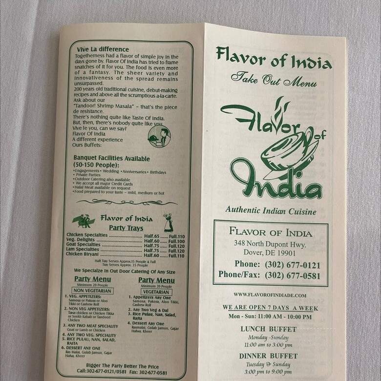 Flavor of India - Dover, DE