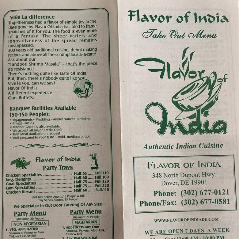 Flavor of India - Dover, DE