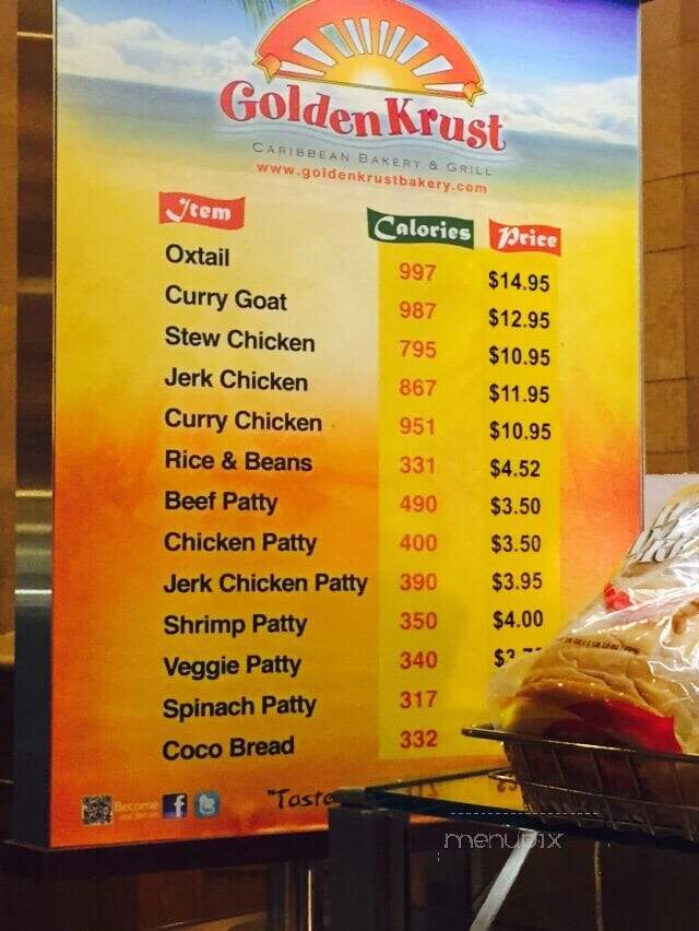 Golden Krust - New York, NY menu_pic