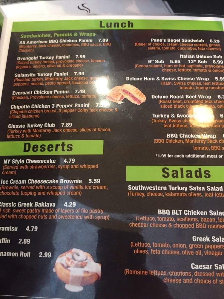 Tapestry Cafe - Jacksonville, FL menu_pic