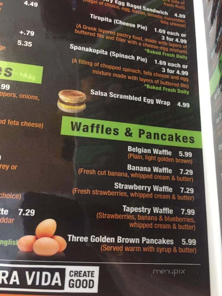 Tapestry Cafe - Jacksonville, FL menu_pic