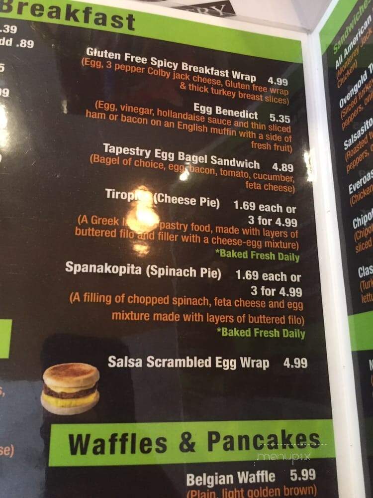 Tapestry Cafe - Jacksonville, FL menu_pic