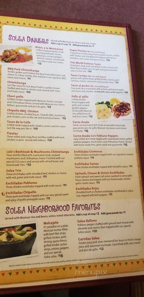Solea Mexican Grill - Neenah, WI