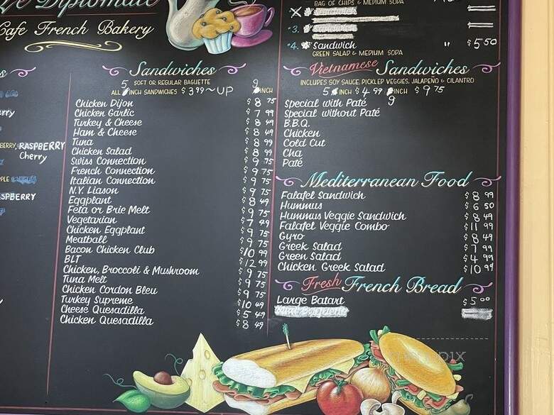Le Diplomate - Irvine, CA menu_pic