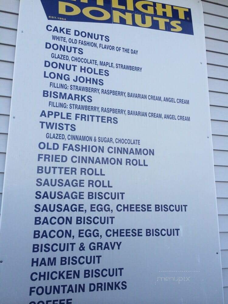 Daylight Donuts - Dyersburg, TN menu_pic