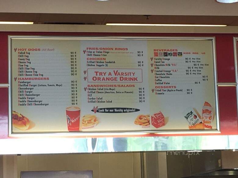 Varsity Town Center - Kennesaw, GA menu_pic