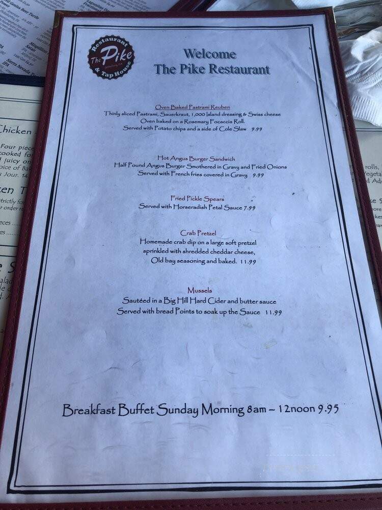 Stonehenge Restaurant Incorporated - Gettysburg, PA menu_pic