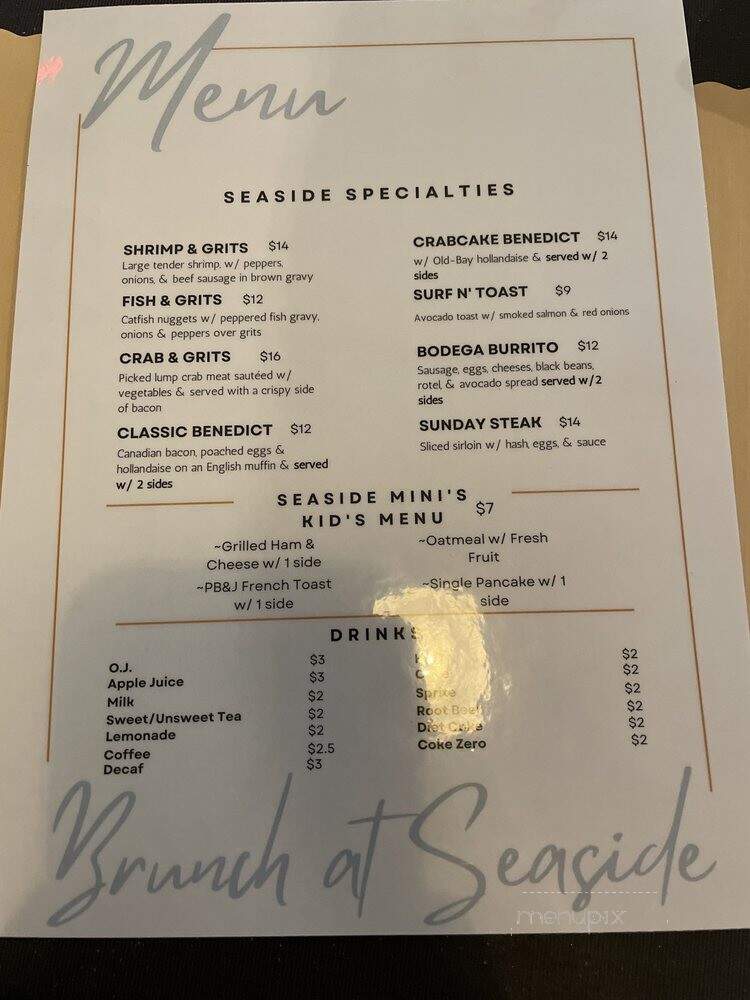 Salt Marsh Grill - Saint Helena Island, SC menu_pic