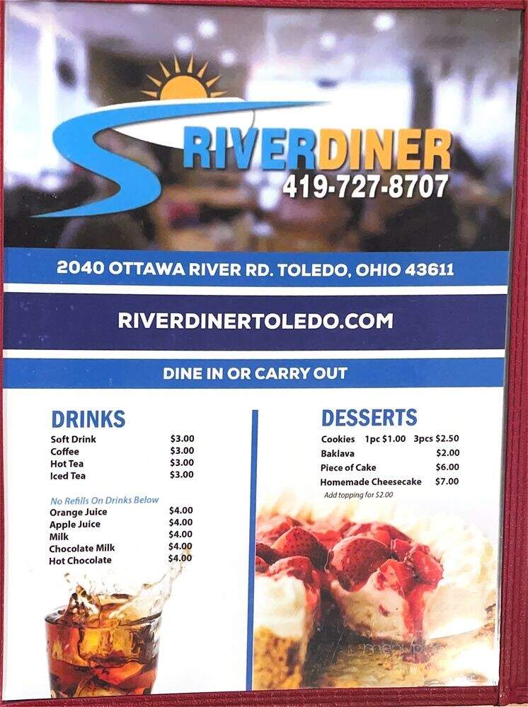 River Diner - Toledo, OH menu_pic