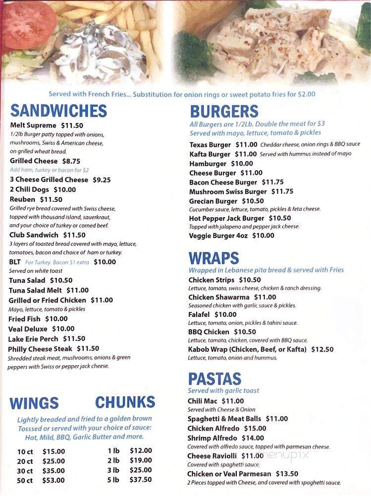 River Diner - Toledo, OH menu_pic
