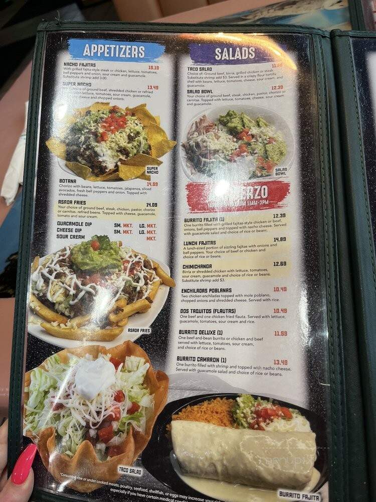 Grand Azteca V - Troy, MI menu_pic