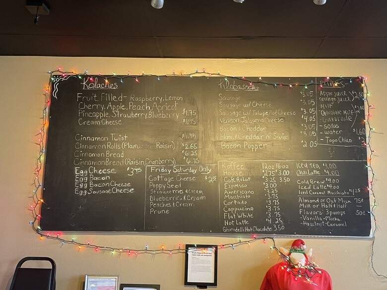 Kolache Shoppe - Austin, TX menu_pic
