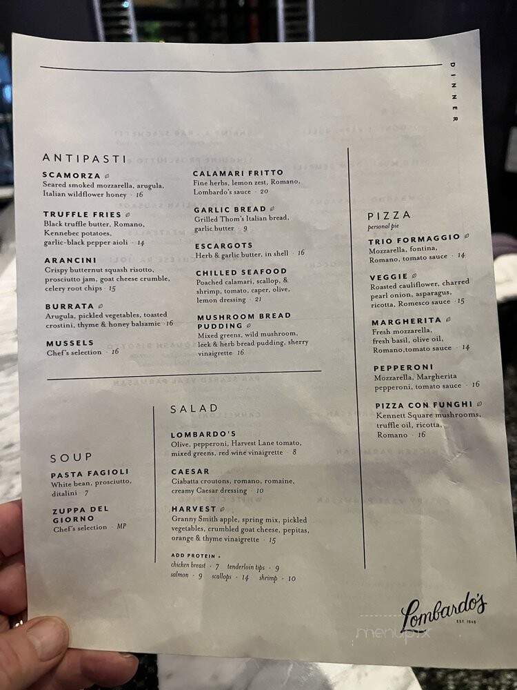 Lombardo's Italian American - Lancaster, PA menu_pic