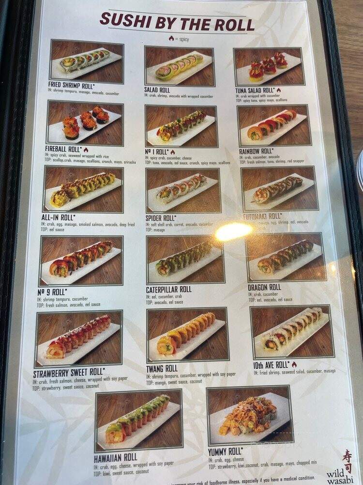 Wild Wasabi - Nashville, TN menu_pic
