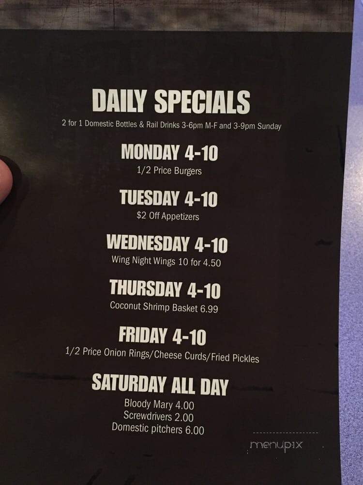 Eagle's Nest - Marshfield, WI menu_pic
